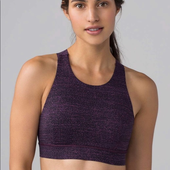 lululemon athletica Other - Lululemon Fast and Free Bra (Nulux) in Salt Dark Mystic Black